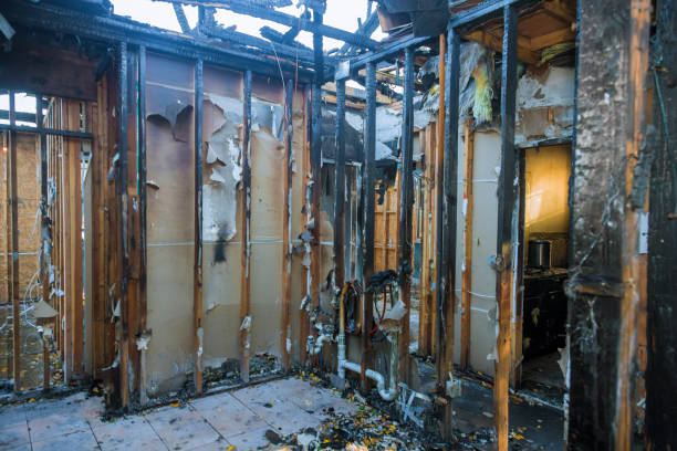 Professional Fire Damage Removal technician working in Lenni, PA